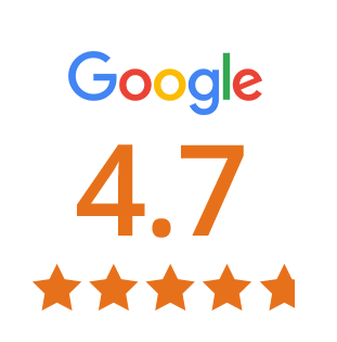Google Review Scores 4.7/5 Stars