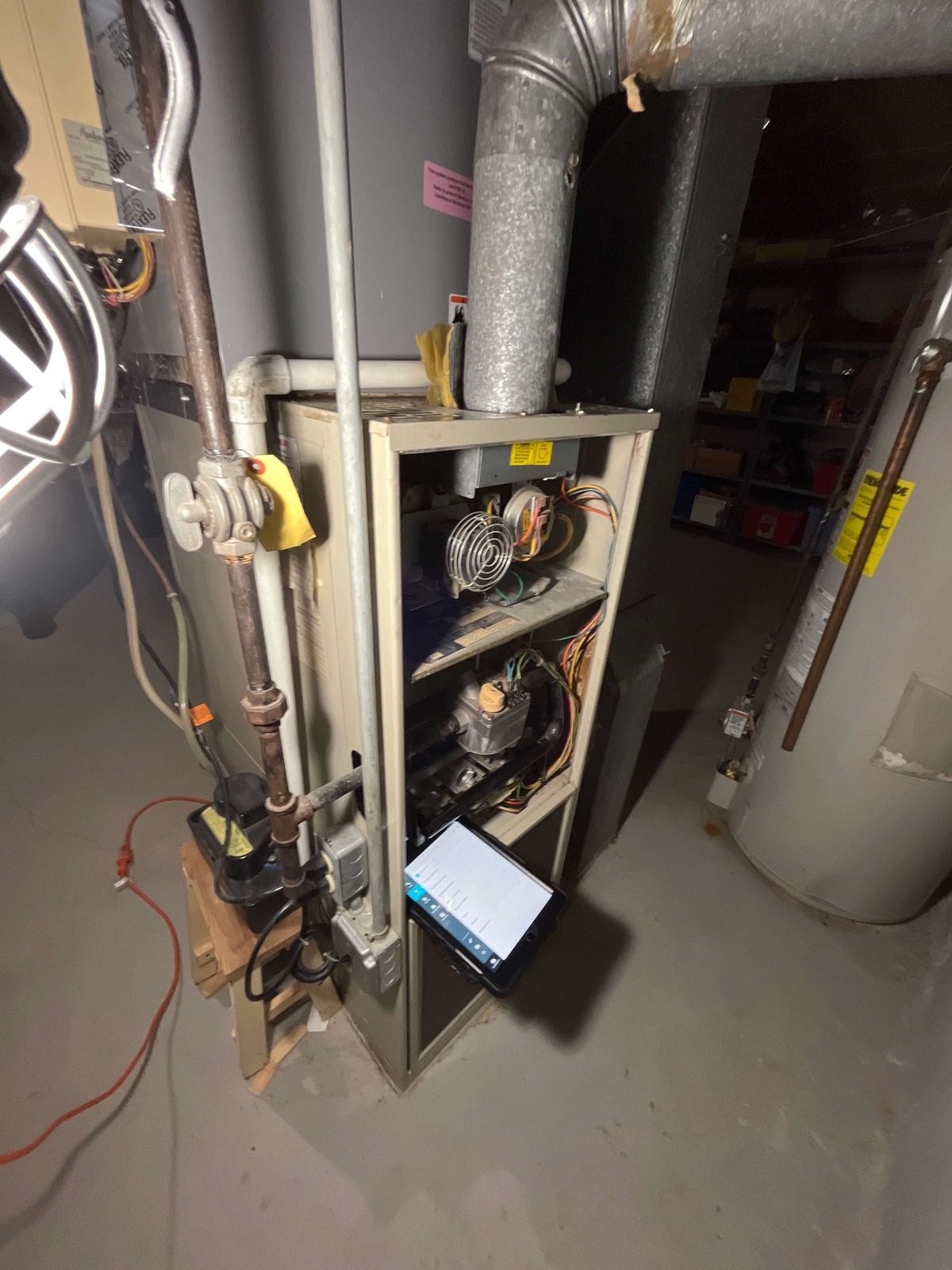 Furnace before replacement